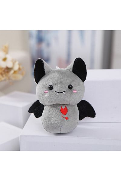 Choice grey Cute Little Bat Keychain Doll Cute Cartoon Plush Toy Doll Pendant Bag Hanging Ornaments Desktop