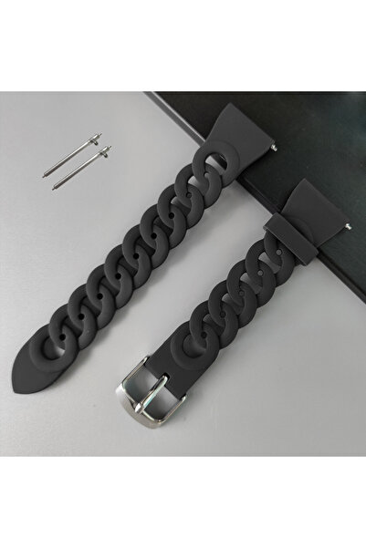 Choice1 سوار ساعة 20 مم أسود اللون لساعات سامسونج جالاكسي 4/4 كلاسيك/5 برو/أك...