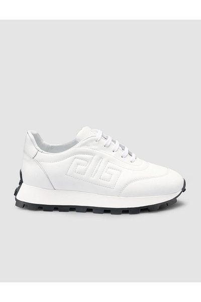 Cabani 100% Genuine Leather White Women's Sneaker