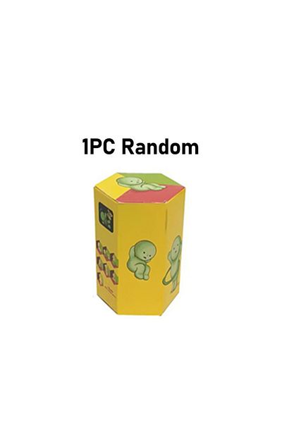 Choice A-Random 1PC Smiski Hippers Yoga Fitness Series Mini Figure Cute Noctilucent Decoration Doll Bedroom