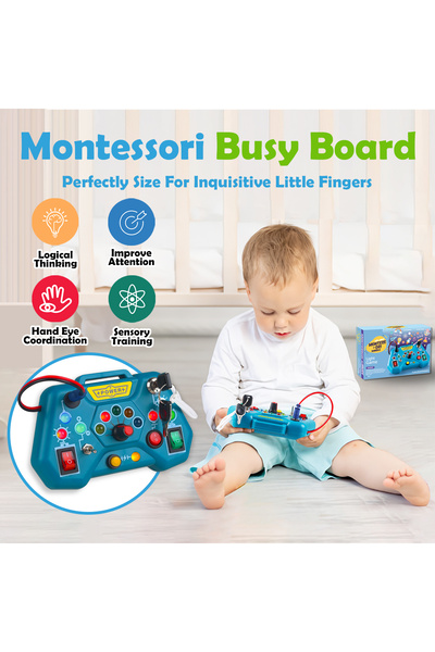 Choice BLUE-MT028 1 قطعة من ألعاب مونتيسوري المزدحمة للأطفال الصغار هدايا للأ...
