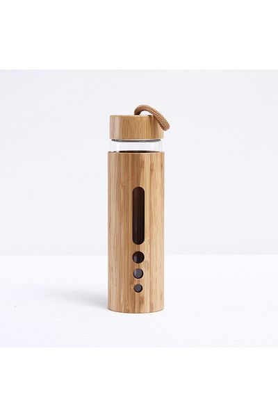 Choice 0.5L B 500ml Glass Water Bottle Bamboo Hot-proof Sleeve Borosilicate Glass Cup Eco-friendly Drinkwar