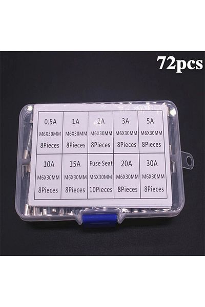 Choice 72PCS 100 PCS Fast Blown Glass Fuse Combination Kit 5x20 mm 250 V 0.1 0.2 0.25 0.5 1 1.5 2 3 4 5 8 1