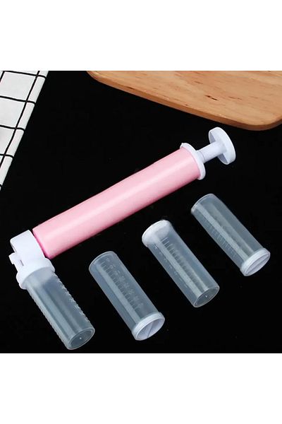 Choice As picture shows 1Set(5pcs)-Manual Airbrush Set for Cake Decorating - Easy DIY Baking Tool for Decor