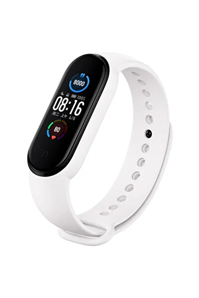 Choice سوار ساعة Mi Band 5 6 7 أبيض 06 لسوار Mi Band 7 6 5 4 3 سوار معصم من ا...