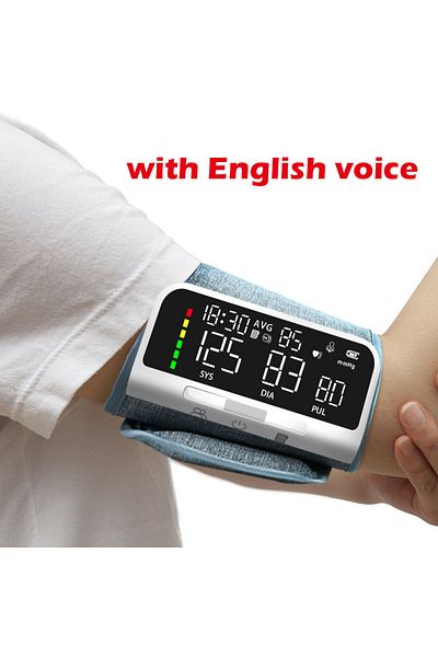 Choice With English voice Rechargeable LI-ION Battery Digitization Tricolor LCD Large Screen Sphygmomanomet