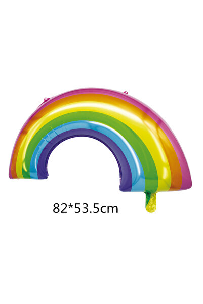 Choice بالونات قوس قزح أخرى على شكل ابتسامة وسحابة بيضاء وقوس قزح من رقائق مع...