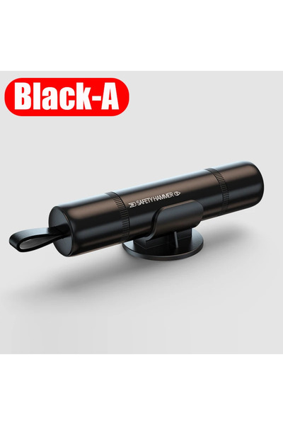 Choice1 Black-01 2 In 1 Car Safety Hammer Emergency Glass Breaker Cut The Sea...