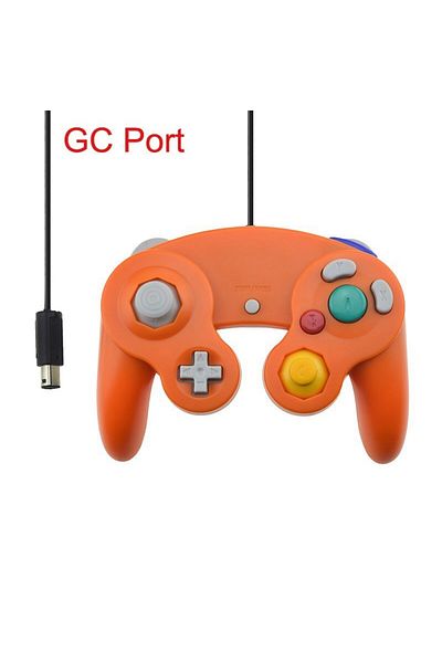 TECTINTER GC Orange USB Wired Controller For Nintend Switch Gamepad For NGC GC Port Gamecube For GC Controle F