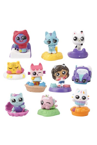 Choice about 4cm 10pcs Gabby Doll 10pcs/set Gabby's Dollhouse Action Figure Cute Doll Collection Cartoon Mo