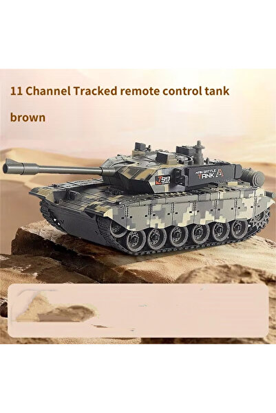 Choice 11 قناة بنية 33 سم دبابة تحكم عن بعد دبابات حربية زاحفة سيارة مركبة مع...