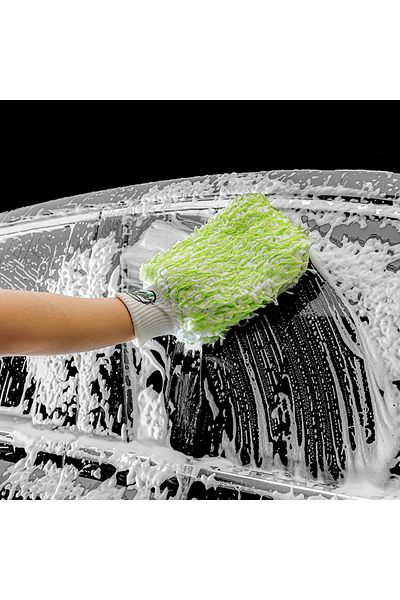 Choice Composite Fibre Gloves(Green))-Composite Fiber Car Wash Gloves