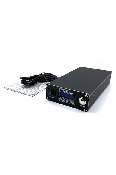 Choice AT100M PRO ANTUNER AT100M Pro 1.8mhz-30mhz 100W Antenna Tuner Support Morse Code Exerciser Standing