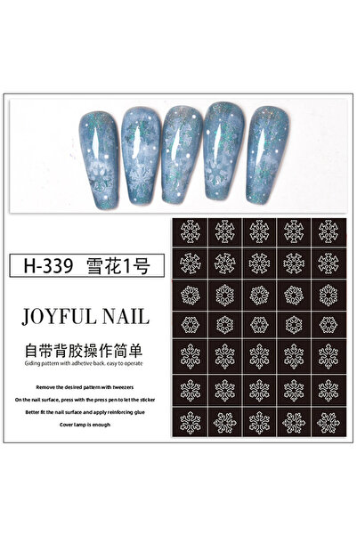 Choice ملصقات أظافر H339 مجوفة بتصميم فراشة حب مطلية بالرش، إكسسوارات أظافر ب...