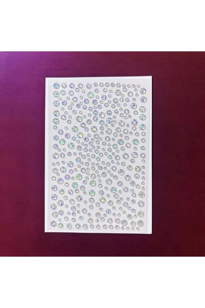 Choice 1 ورقة كما في الصورة 1/2 عبوة من ملصقات جواهر الوجه المستديرة المرصعة ...