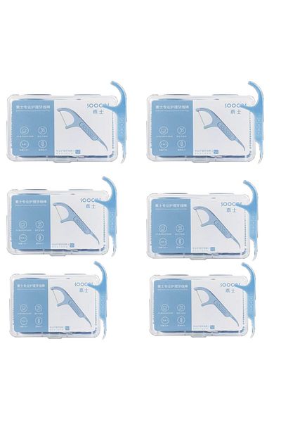 Choice Blue 300pcs Soocas Professional Dental Flosser Ergonomic Design Food Grade-new/old Versions Delivere