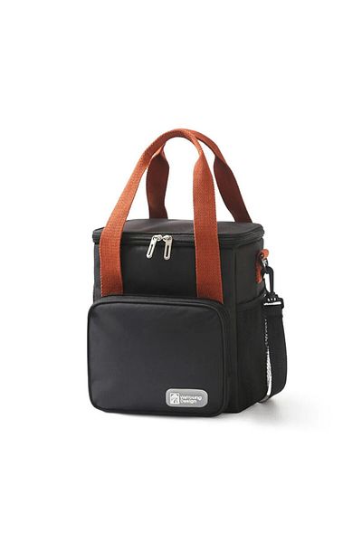 Choice black 8L Picnic Bag Heat Preservation Refrigeration Lunch Box Cooler Bag for Camping BBQ Family Scho