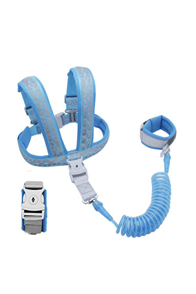 Choice 2 متر أزرق 2 في 1 أحزمة أمان للأطفال الصغار تمنع الضياع - رابط معصم مض...