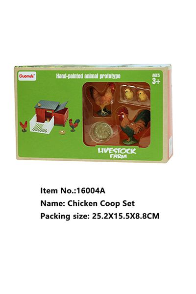 Choice Chicken Farm Henhouse Model Toy DIY Build Your Own Farm Children's Puzzle Education Cute Animal Rabb