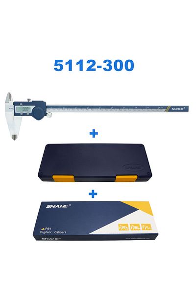 Shahe 0-300mm SHAHE New Hardened Stainless Steel 0-150mm Digital Caliper Vernier Calipers Micrometer Elect