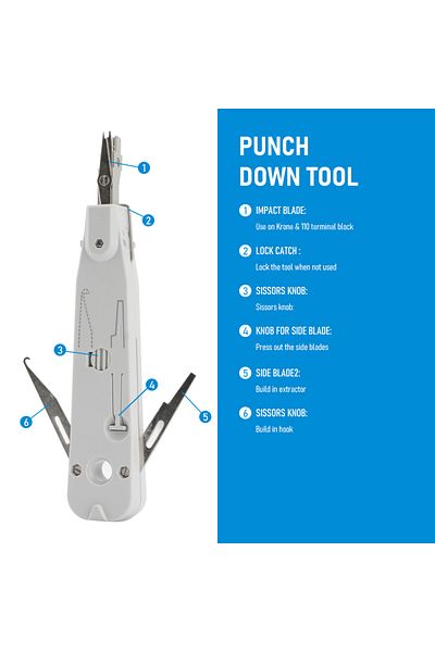 seven floor أداة تثقيب متعددة الوظائف KD 110/88/66 من نوع Krone IDC/سلك الشبكة Cat5 وتوصيل الهاتف