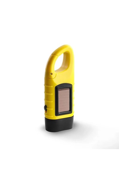 Choice مصباح يدوي LED محمول باللون الأصفر يعمل بمقبض يدوي ومصباح دينامو وفانوس احترافي يعمل بالطاقة الشمسية للخيمة