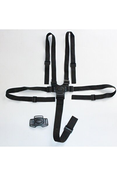 Choice أحزمة أمان سوداء للأطفال بخمس نقاط، مقعد غداء، سيارة، أحزمة ثابتة، حما...