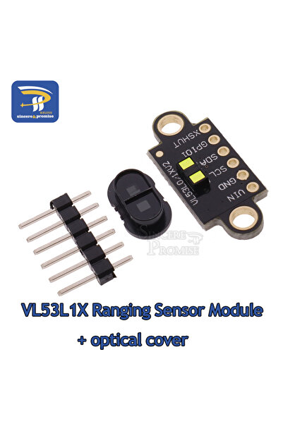 Choice1 وحدة استشعار وقت الطيران VL53L1X وغطاء VL53L1X لقياس المسافة بالليزر ...