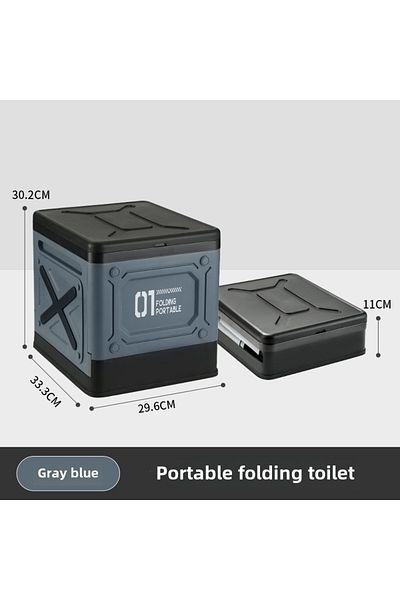 Choice A1 Folding Toilet Portable Collapsible Anti-Odor Storage Box Car Toilet Adult Self-Driving Travel Em