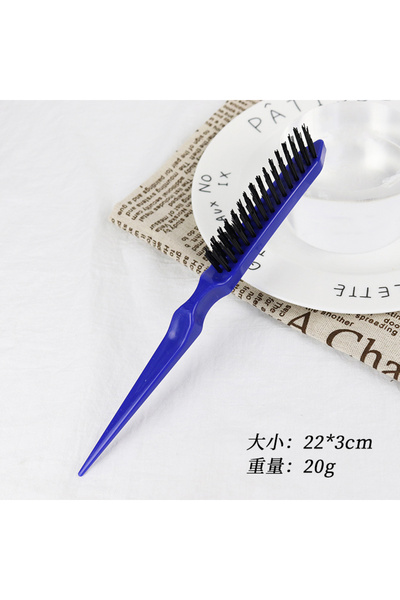 Choice4 suliaodamaos-blue 1 professional plastic thickened pointed tail anti-static back tearing hair brush,