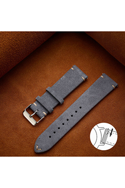 Choice 20mm Dark Grey Quick Release Soft Suede Strap 14mm 16mm 18mm Wristband...