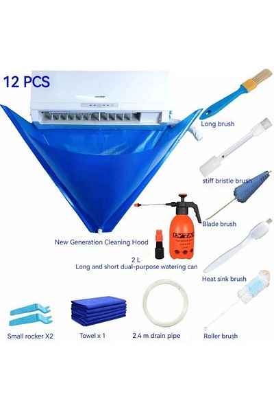 Choice 12PCS Hot sale Air Conditioner Cleaning Tools Cleaning Covers Cleaning Water Receiving Bags Househol
