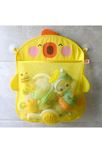 Choice لعبة استحمام الطفل C111-أصفر على شكل بطة لطيفة وضفدع وشبكة وحقيبة تخزي...