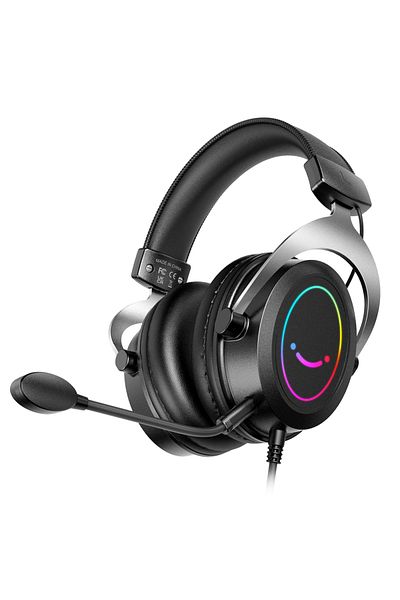 Choice Black Fifine Gaming Headpset With Dynamic Rgb/mic/in-line Control,ultra-soft Memory Foam Ear Pads,fo