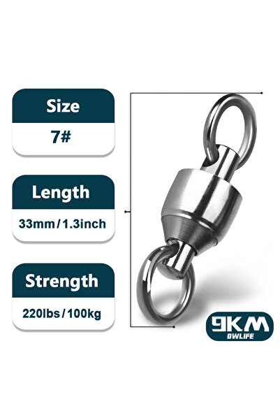 Choice مقاس 7 (220 رطل 33 مم) 9 كم 10 قطع من دوارات محمل كروي دوارة متينة من ...