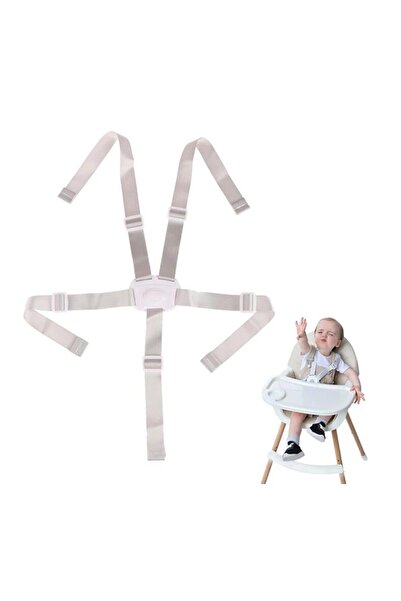 Choice أحزمة أمان بيضاء للأطفال بخمس نقاط، مقعد غداء، أحزمة نوم ثابتة، حماية ...