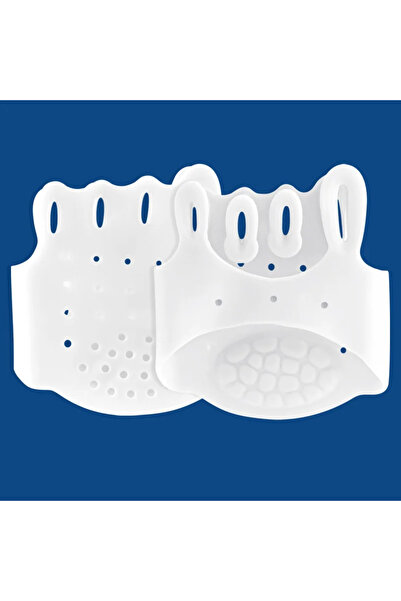 Choice1 قطعتان أبيضتان = زوج واحد من جل السيليكون لتصحيح إبهام القدم، وسادات ...