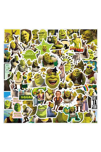 Choice 30pcs 10/30/50/120pcs Movie Monster Shrek Stickers Graffiti Toys Pvc Waterproof Laptop Suitcase Guit