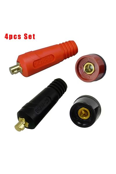 Choice 4pcs/set TIG Welding Machine Quick Fitting Female Male Cable Connector Clamp Socket Plug Adaptor ...