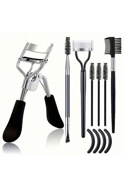 Choice black 11-In-1 Eyelash Grooming Kit, Includes Eyelash Curler With Comb Separator, Eyelash Wand, Eyebr