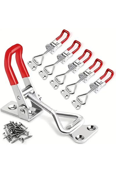 Choice 2pcs 2pcs Adjustable Toggle Clamp Latch Without Screw Heavy Duty Toggle Latches Clamp For Smoker Lid