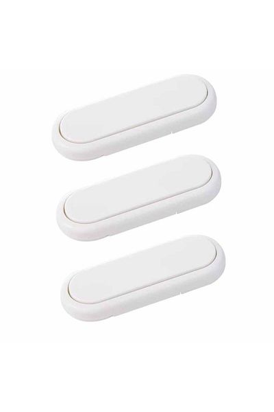 Choice white-3pcs 1/3/5pcs Child Safety Lock Multifunctional Punch-free Drawer Refrigerator Locks Baby Prot