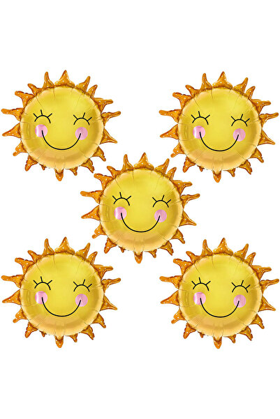 Choice As Picture 5PCS 5Pcs 26Inch Smile Face Sun Balloons for Party Mylar Su...