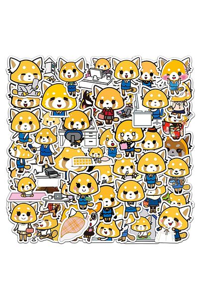 Choice 10pcs 10/30/50pcs Funny Sanrio Aggretsuko Graffiti Stickers Cute Catoon Sticker Diy Phone Case Bike