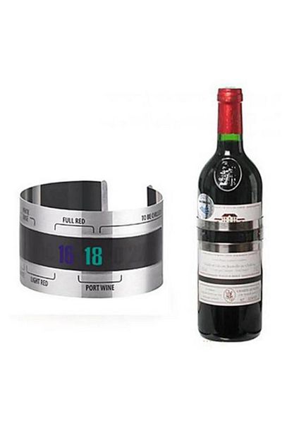 Choice Wine Collar Thermometer Bar Beverage Tool Clever Wine Bottle Snap Thermometer Lcd Display Clip fo...
