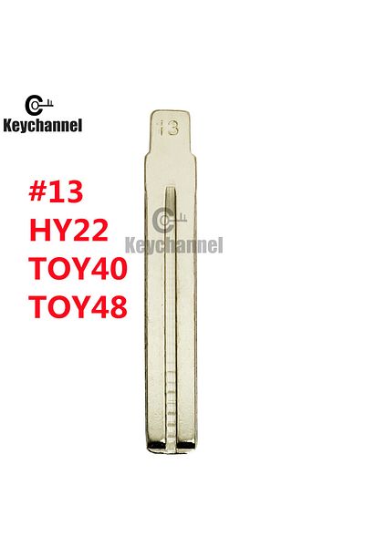 Choice 10pcs Toy48 10pcs/lot Car Flip Key Blade Toy48 Kd Key Blank 13# Hy22 For Hyundai Sonata Kia Toyota C