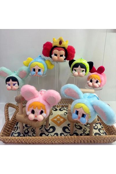 Choice 1pcs random 1 New Powerpuff Girls Cute Pendant Series Creative Keychain Pendant School Bag Pendant C