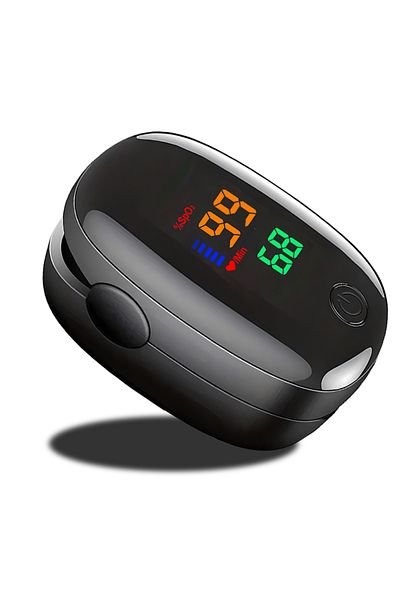 Fireurus Black Finger Pulse Oximeter LED Oximetro De Dedo Household Blood Oxygen Pulse Oxymeter SpO2 PR Satur