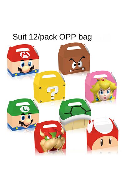 Choice 160X95X95mm 12pcs 12pcs Cartoon Party Gift Candy Bull Horn Handheld Paper Box Gift Box Candy Gift