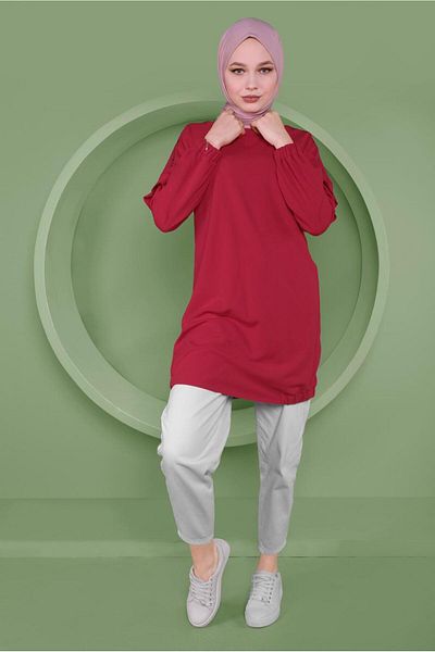 Alvina Tunic with Pul Sleeves with Sequences 41353